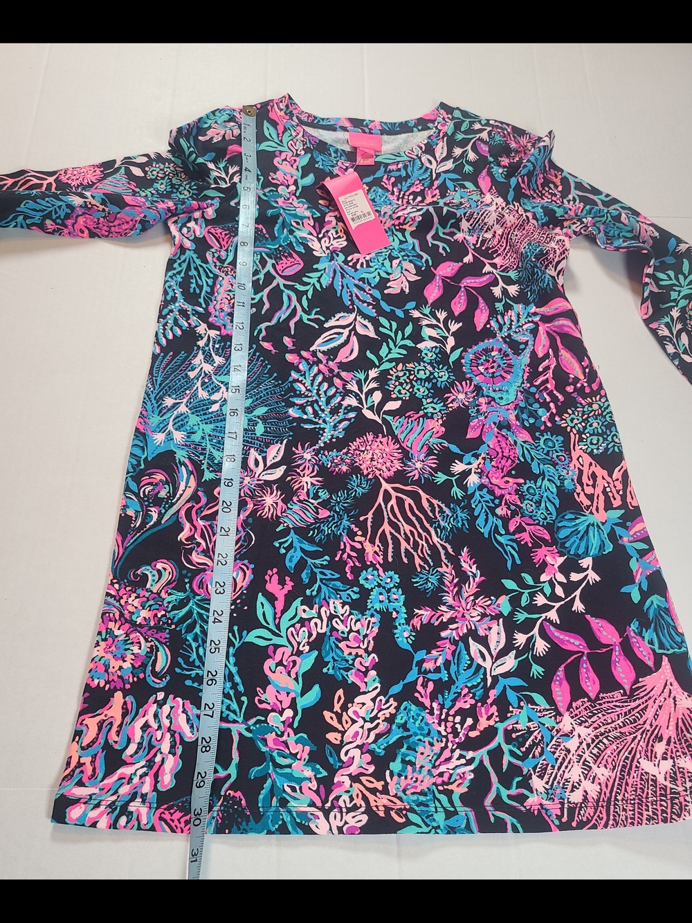 Lilly Pulitzer Girls Mini Jansen Dress Twilight Coral 12-14 XL NWT - Picture 10 of 11